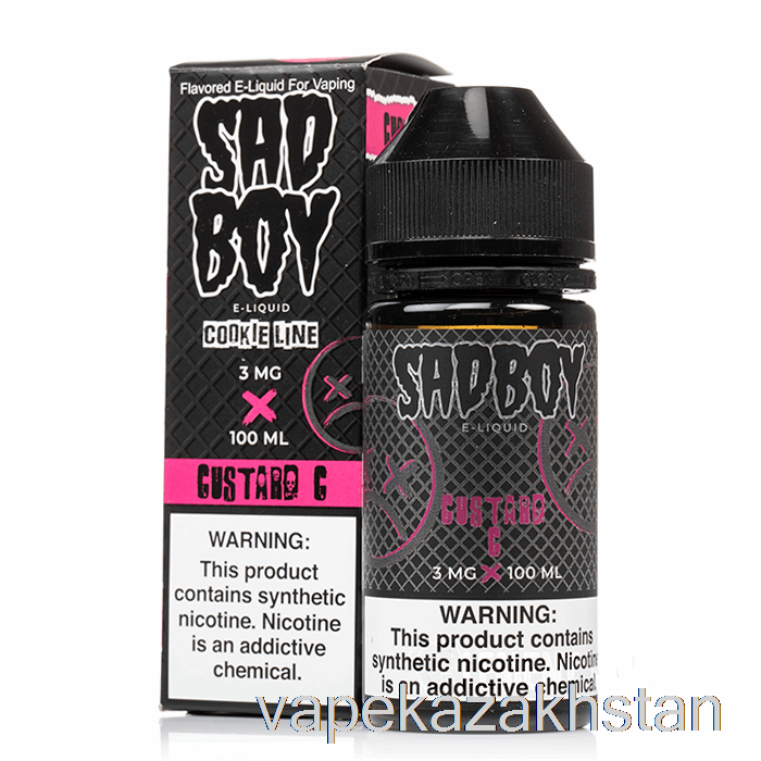 Vape Disposable Custard Cookie - Sadboy - 100mL 3mg